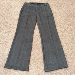 Black + Cream Herringbone Trouser Dress Pants (size 2)